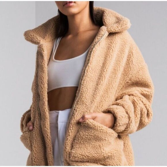 I.AM.GIA Oversized Teddy Sherpa Jacket Size S - Picture 2 of 10